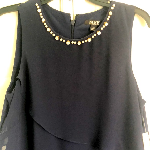 SLNY tiered sleeveless dress - Picture 2 of 2